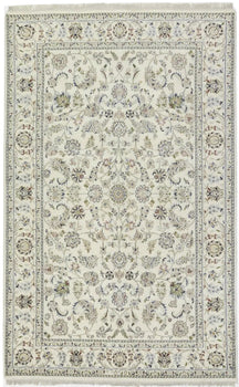 Indo-Nain Oriental Rug Classic Floral Style