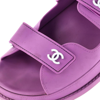 Chanel Women'S Dad Sandals Rubber