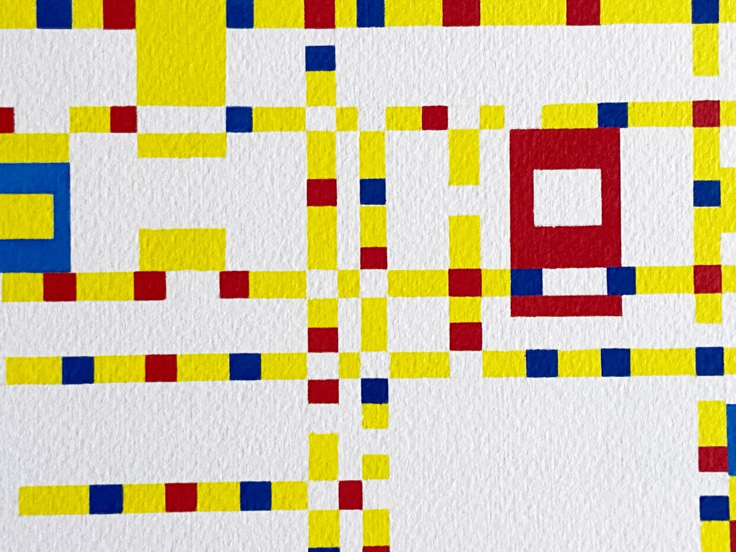 Piet Mondrian Lithograph Numbered Coa Pencil Crayon