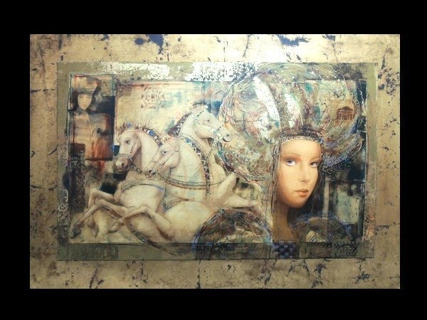 Csaba Markus Carthage Horse Lithograph Print Signed Realism Hungary 252/385