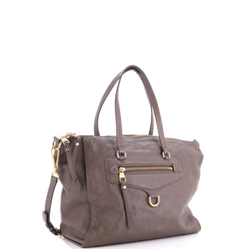 Louis Vuitton Lumineuse Handbag Monogram Empreinte Leather Pm