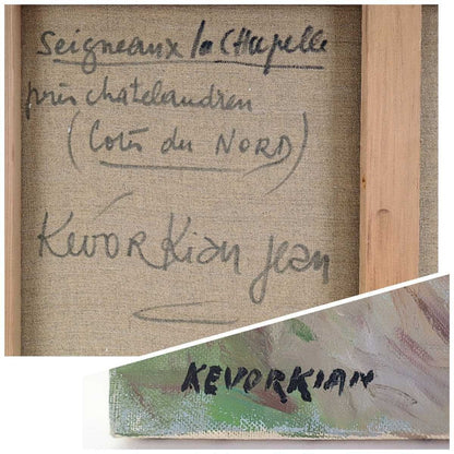 Jean Kevorkian Original Oil Painting On Canvas Signed Framed Impressionism Art
