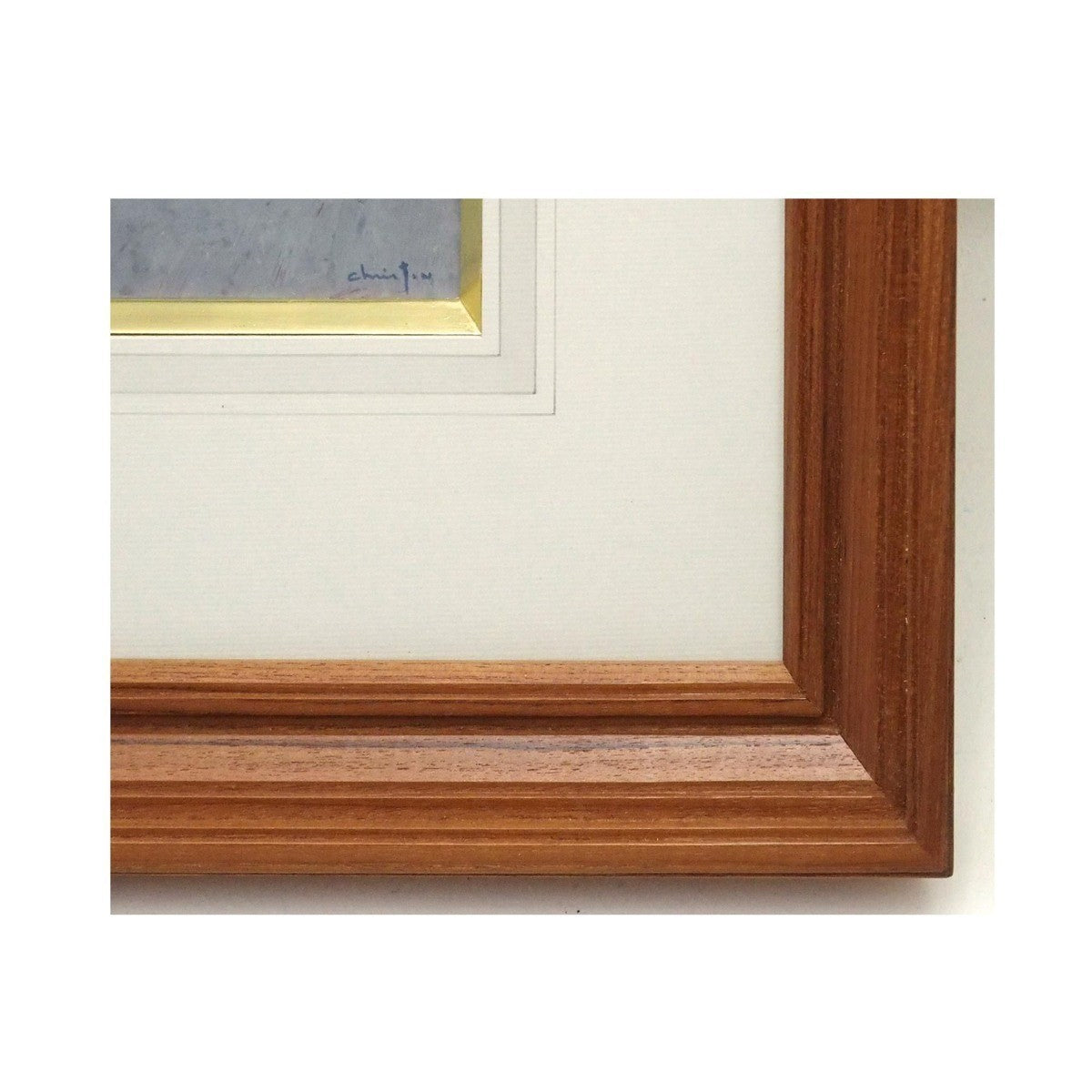 Pierre Christian Le Pont (Bridge) 1971 Original Gouache Painting Galerie Sheel