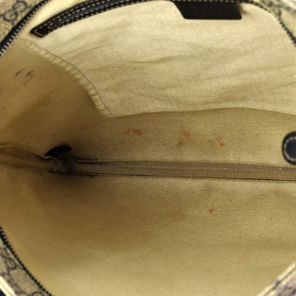 Gucci Zip Top Messenger Bag Gg Coated Canvas Large