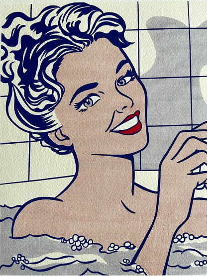 Rare Signed Numbered Lithograph by Roy Lichtenstein with COA