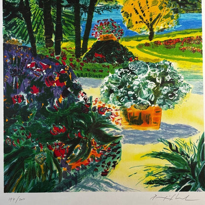 Jean Pierre Pophillat Seaside Park Lithograph Signed Edition 194/200 Framed