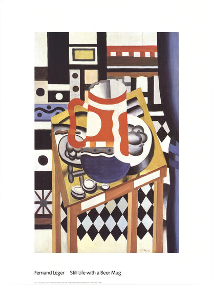 Fernand Leger Still Life With Beer Mug " Offset Lithograph Mode