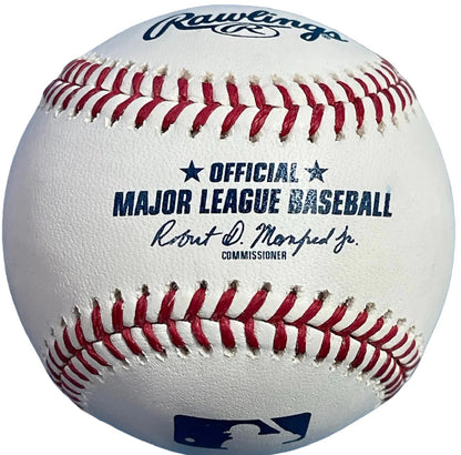 Don Mattingly Signed Official Mlb Baseball W/ Hit Man Inscription