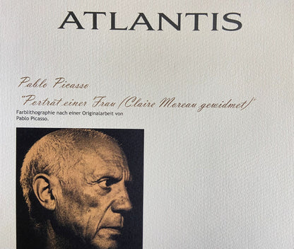 Pablo Picasso Lithograph Coa Signed In Pen Numbered By Hand