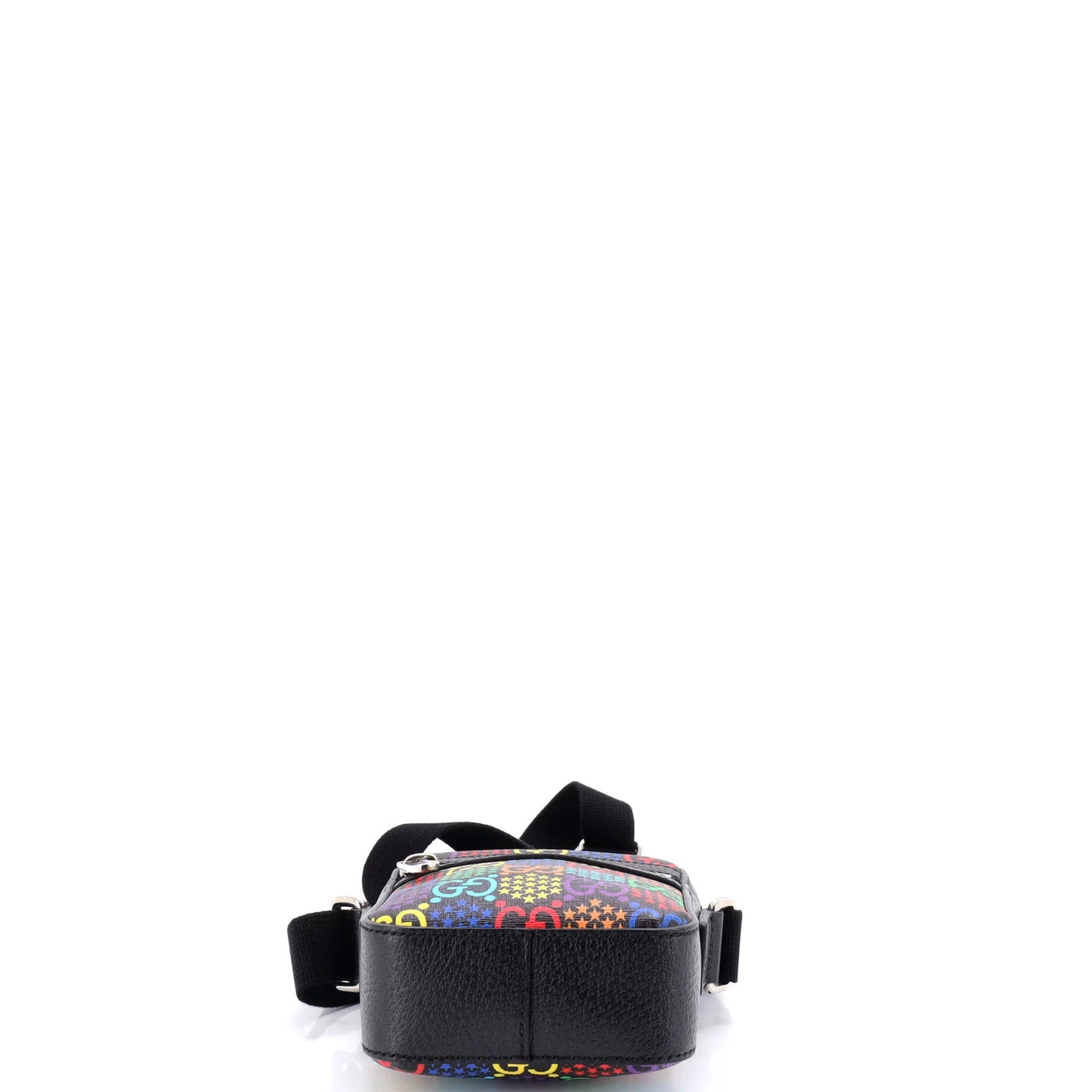 Gucci Front Zip Messenger Bag Psychedelic Print Gg Coated Canvas Mini