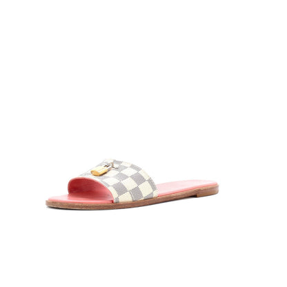 Louis Vuitton Women'S Lock It Flat Mule Sandals Damier