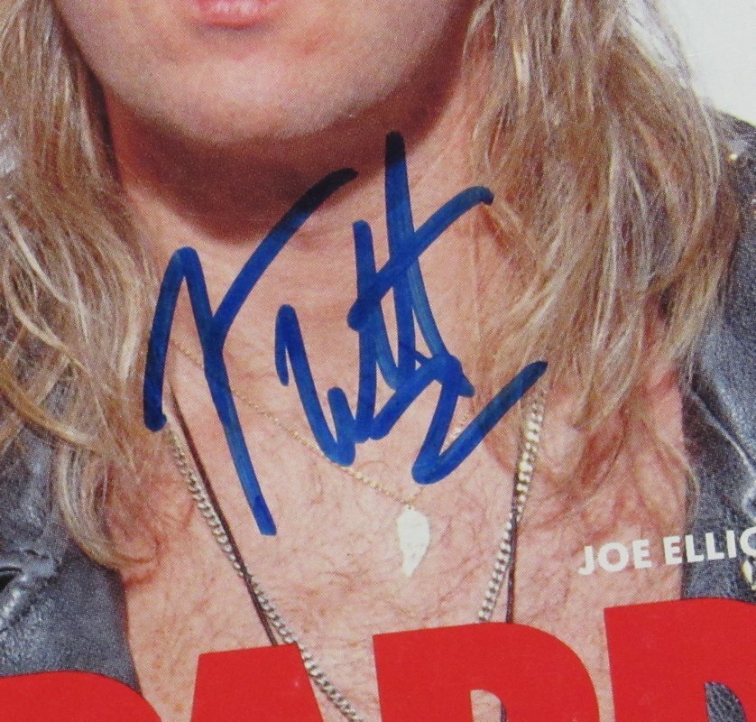Joe Elliot Autographed May 31, 1992 Circus