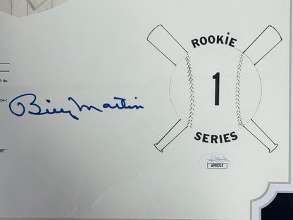 Billy Martin Autographed Framed 21 X 28 David Cooney Lithograph #887/1000