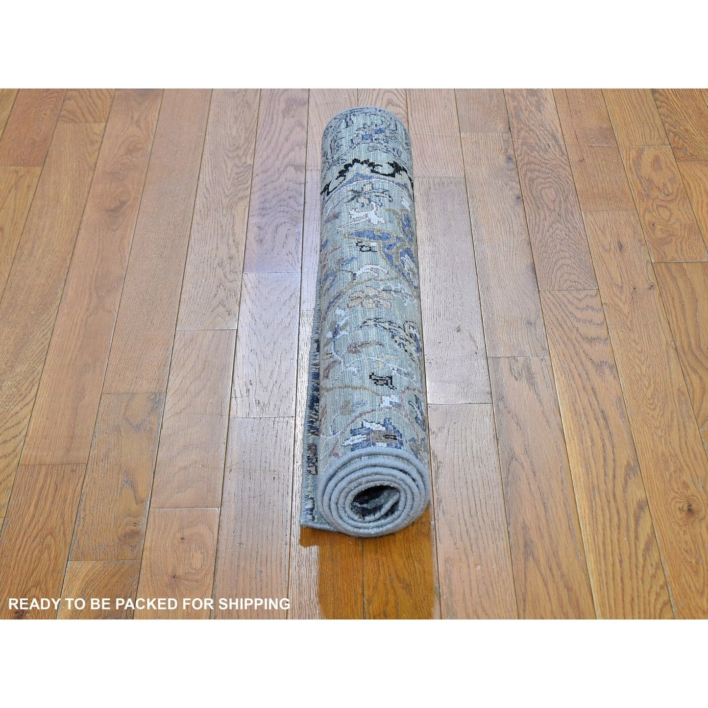 3'X5'3" The Maharaja Pure Silk With Text Wool Hand Knotted Exemplar Rug