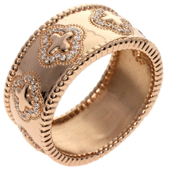 0.4Ct Diamond Ring K18 Pink Gold  15.3G