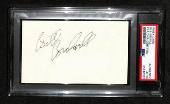 Bill Bidwell  Autographed 3X5 Index Card Psa/Dna 186530