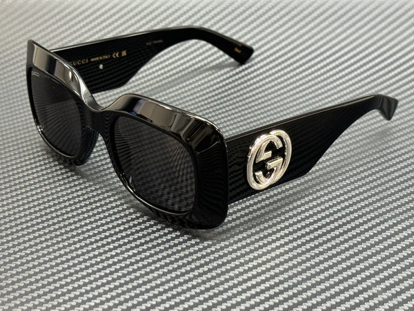 GUCCI GG1695S 001 Black Grey Women's 51 mm Medium Sunglasses