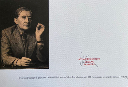 Josef Albers Lithograph Coa Numbered Signed Op