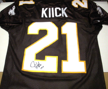 Jim Kiick Wyoming,Miami Dolphins W/Coa Signed