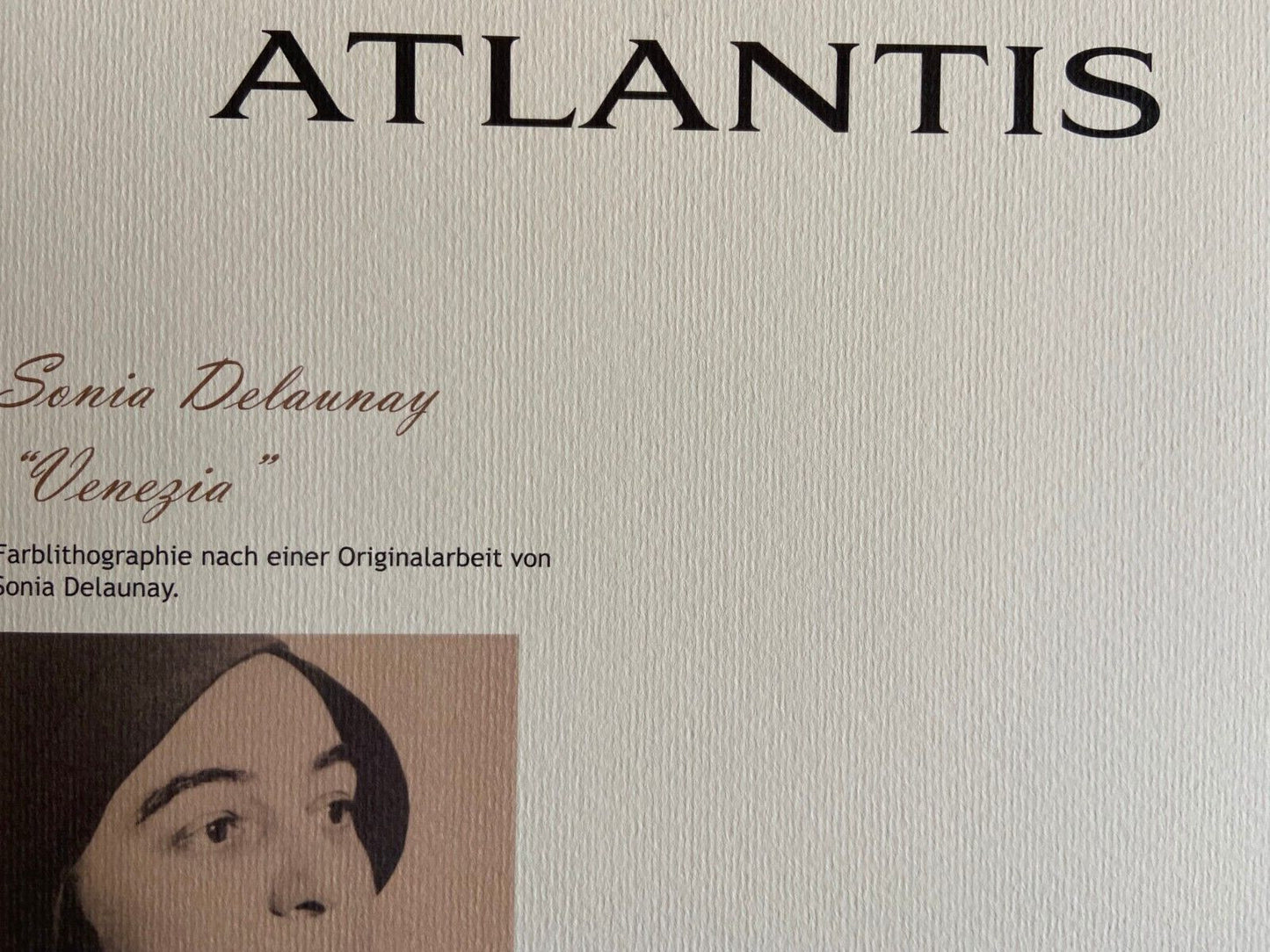 Sonia Delaunay Lithograph Coa Signed Op Numbered Crayon