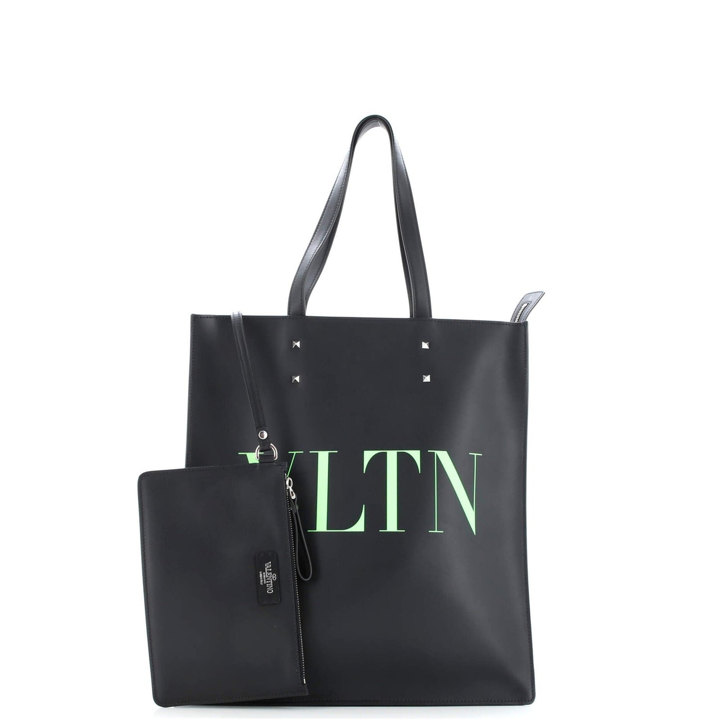 Valentino Garavani Vltn Rockstud Shopping Tote Printed Leather Tall