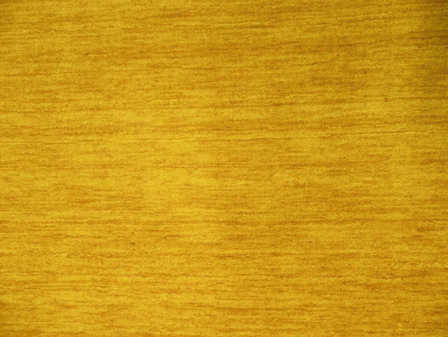 2'7x12'1 Marigold Solid Design Hand-Loomed Gabbeh Wool Runner Rug Carpet