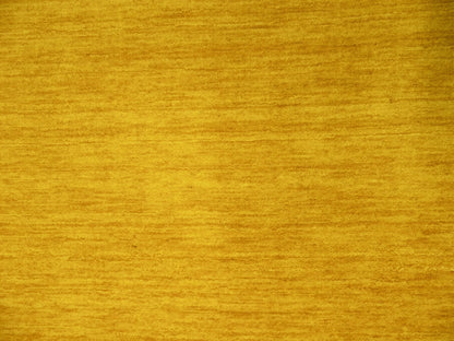 2'7x12'1 Marigold Solid Design Hand-Loomed Gabbeh Wool Runner Rug Carpet