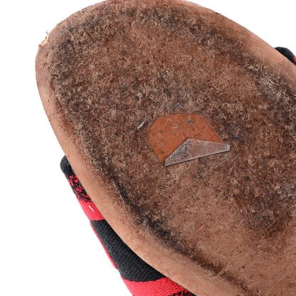 Christian Dior Women'S Dway Flat Sandals Embroidered Canvas