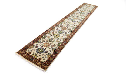 Oriental Karajeh Farmhouse Carpet Runner 3x14 ft Geometric Indo