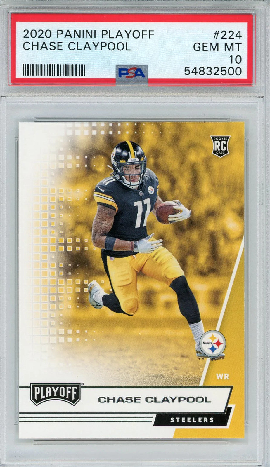 Chase Claypool 2020 Panini Playoff Rookie Card #224 (Psa)