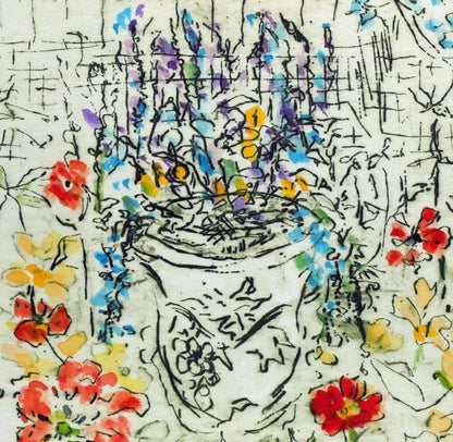 July" Giclee Print, Edition 46/ 300, Signed - Joanne ISAAC "Garden