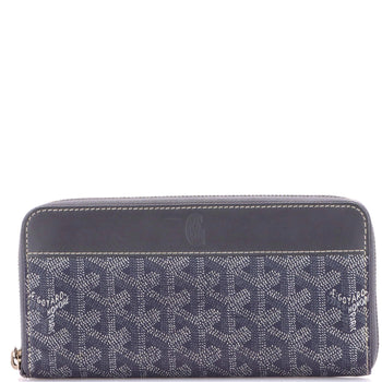 Leather Goyard Matignon Zip Wallet Coated Canvas with