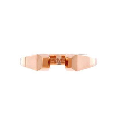 Hermes Clou De Forge Ring 18K Rose Gold Small