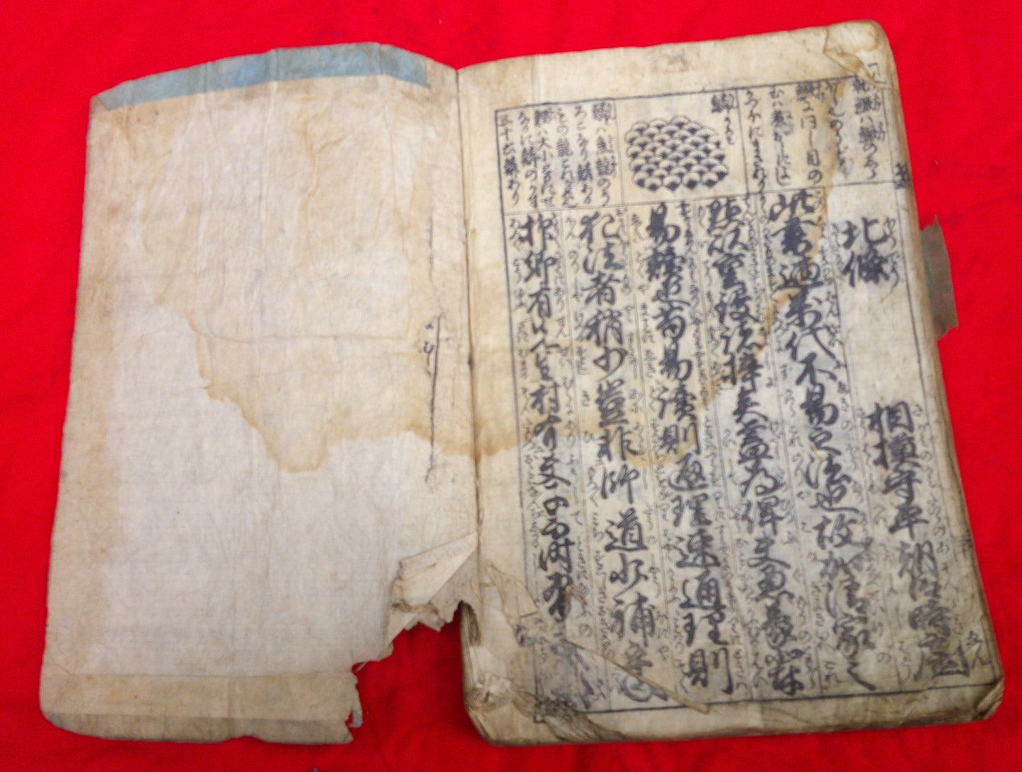 Edo Period Japanese Book Goseibai Shikimoku Illustrated Woodblock Print Antique