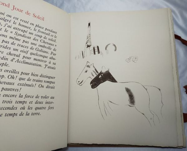 Marc Chagall Journal D'Un Cheval 1952 Limited Edition Book Original Lithographs