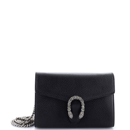 Gucci Dionysus Chain Wallet Leather With Embellished Detail Small