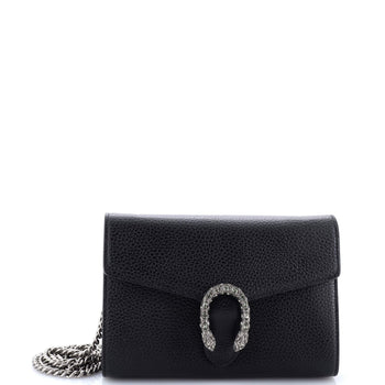 Gucci Dionysus Chain Wallet Leather With Embellished Detail Small