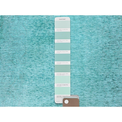 2'X12'9" Overdyed Blue Vintage Zoroastrian Hand Knotted Wool Runner Rug