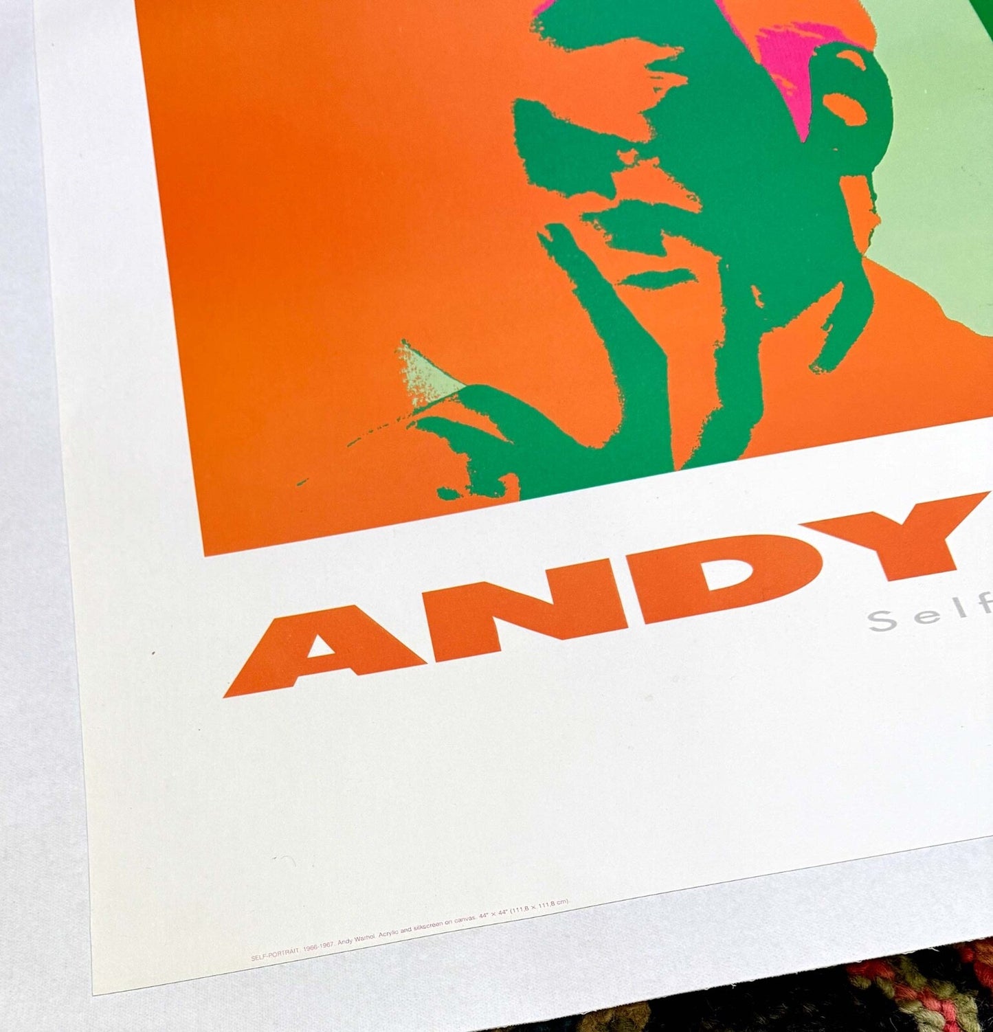 Rare Pop Art Andy Warhol Self Portrait 1989 Nouvelles Images Estate Warhol