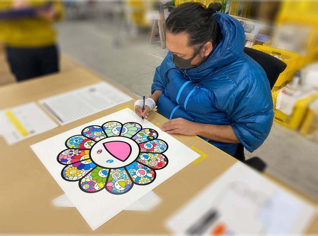 Takashi Murakami Entrance Ceremony Silkscreen Edition Autographed ED100