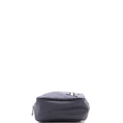 Gucci Soft Zip Sling Bag Gg Coated Canvas Small