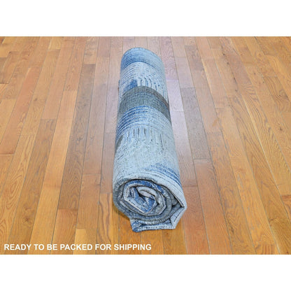 8'X10'2" The Intertwined Passage Silk With Text Wool Hand Knotted Rug