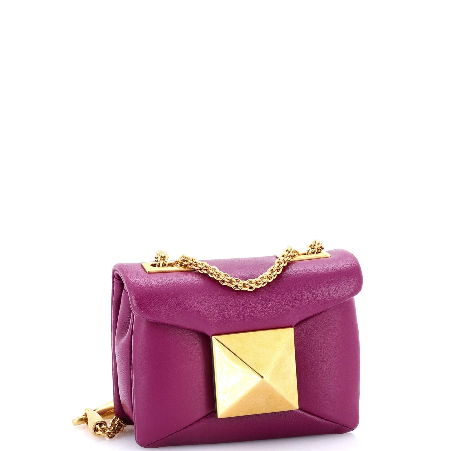 Valentino Garavani One Stud Chain Flap Bag Leather Micro