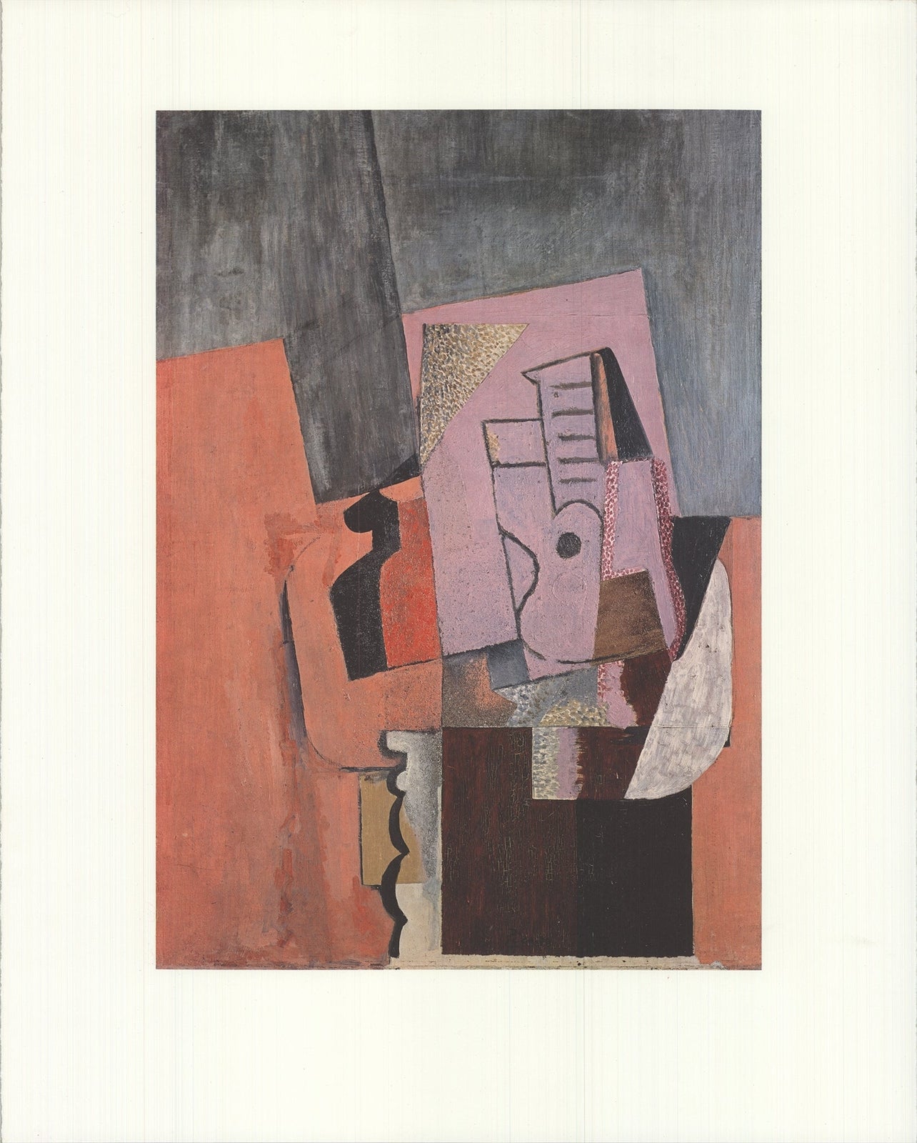 Pablo Picasso La Guitare " Offset Lithograph Cubism