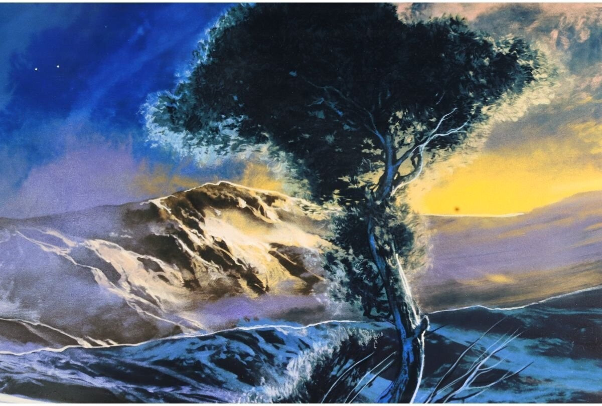 Dale Terbush Signed Original Silkscreen Print Ed10 The Moon Is The Light Of Love