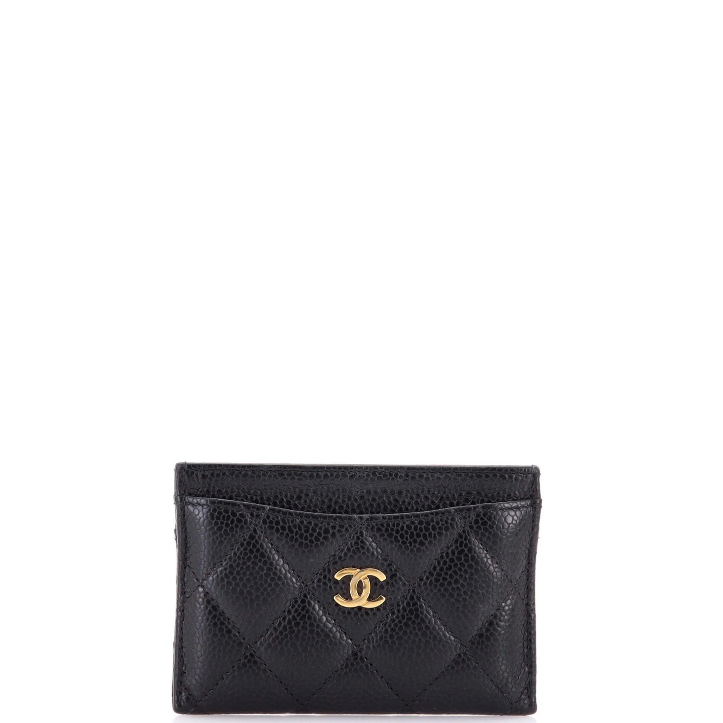 Chanel Classic Card Holder Quilted Caviar