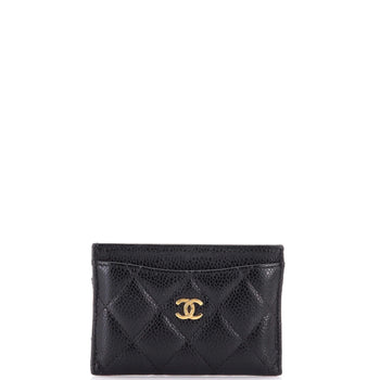Chanel Classic Card Holder Quilted Caviar