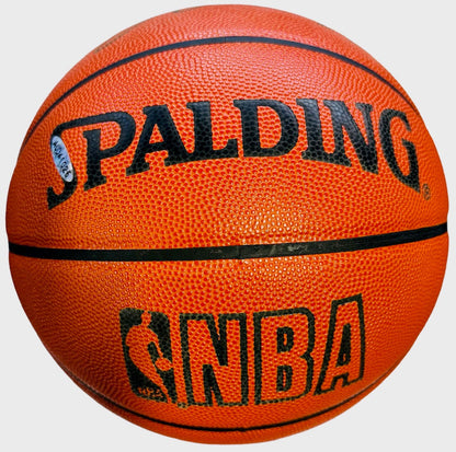 Magic Johnson & Larry Bird Autographed Official Leather Game Basketball (Uda)