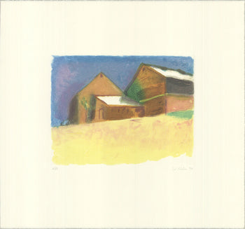 Wolf Kahn Southampton Barn Signed 