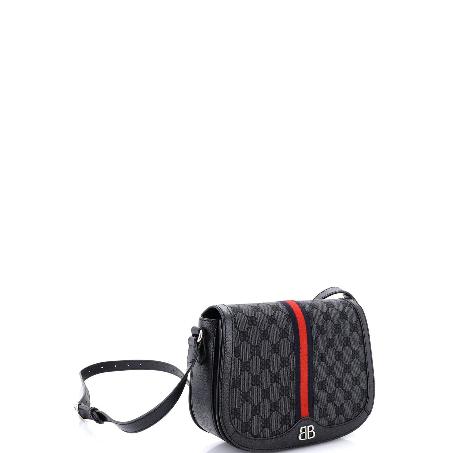 Medium Gucci x Balenciaga The Hacker Project Flap Messenger Bag BB Canvas